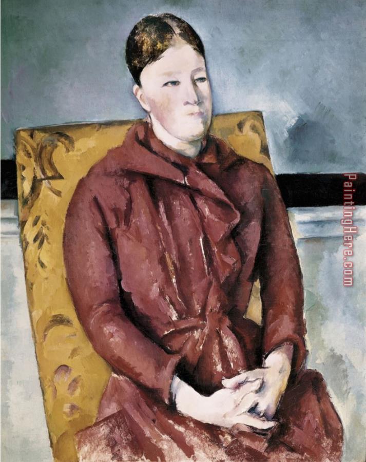 Paul Cezanne Madame Cezanne in a Yellow Chair